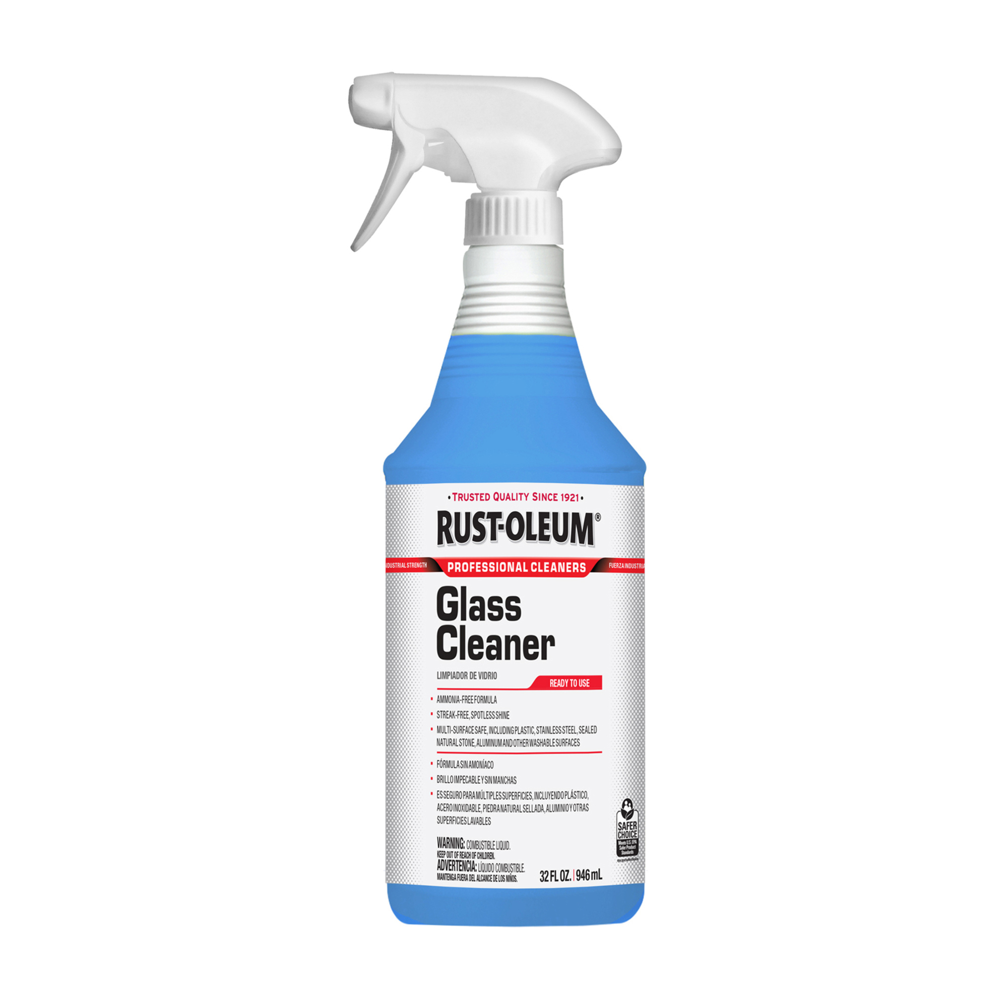 Rust-Oleum Professional Cleaning, Glass Cleaner 32oz Trigger, Ounces 32 oz, Model# 352245